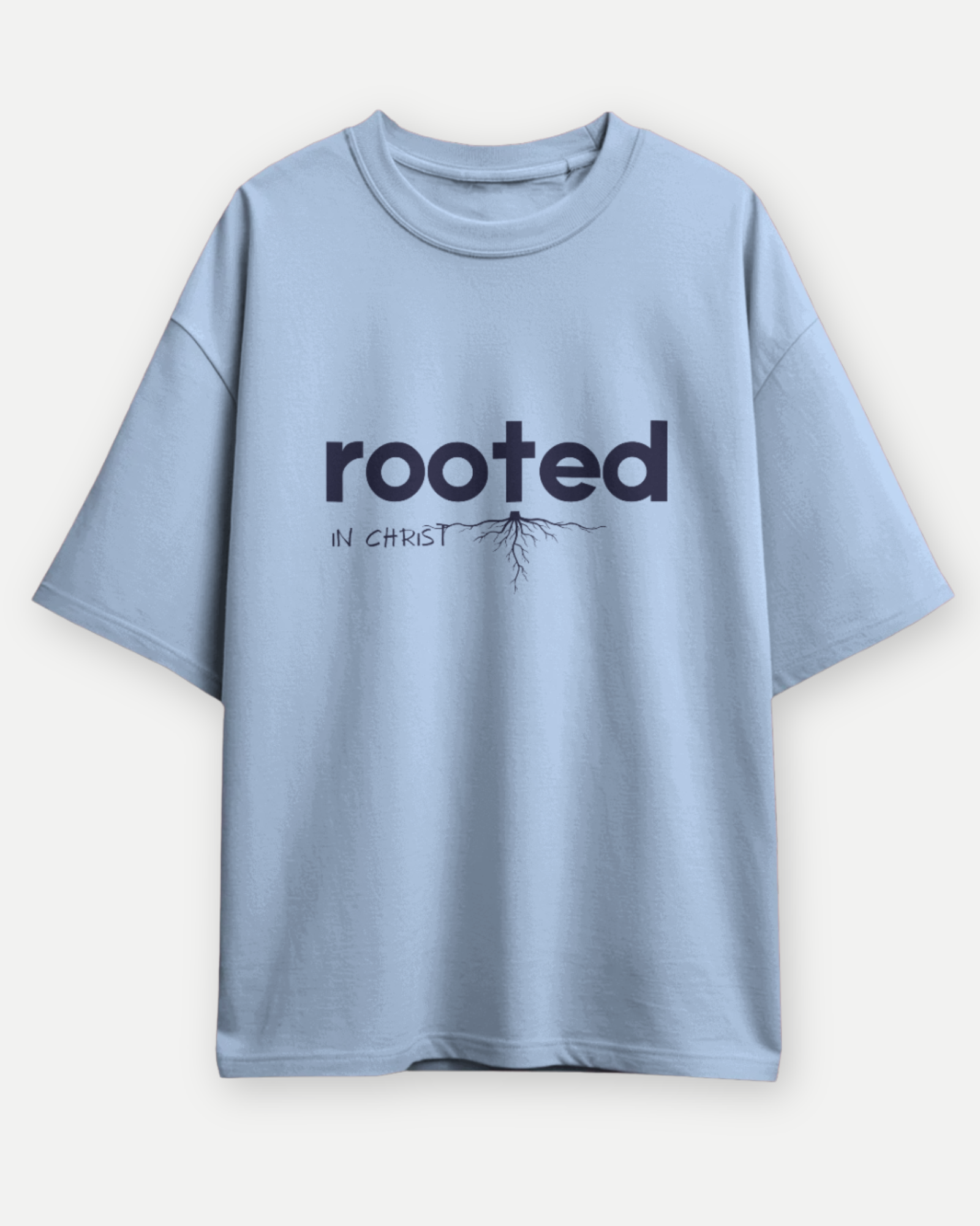 Grounded in Grace Rooted in Christ | Premium Oversized T-shirt