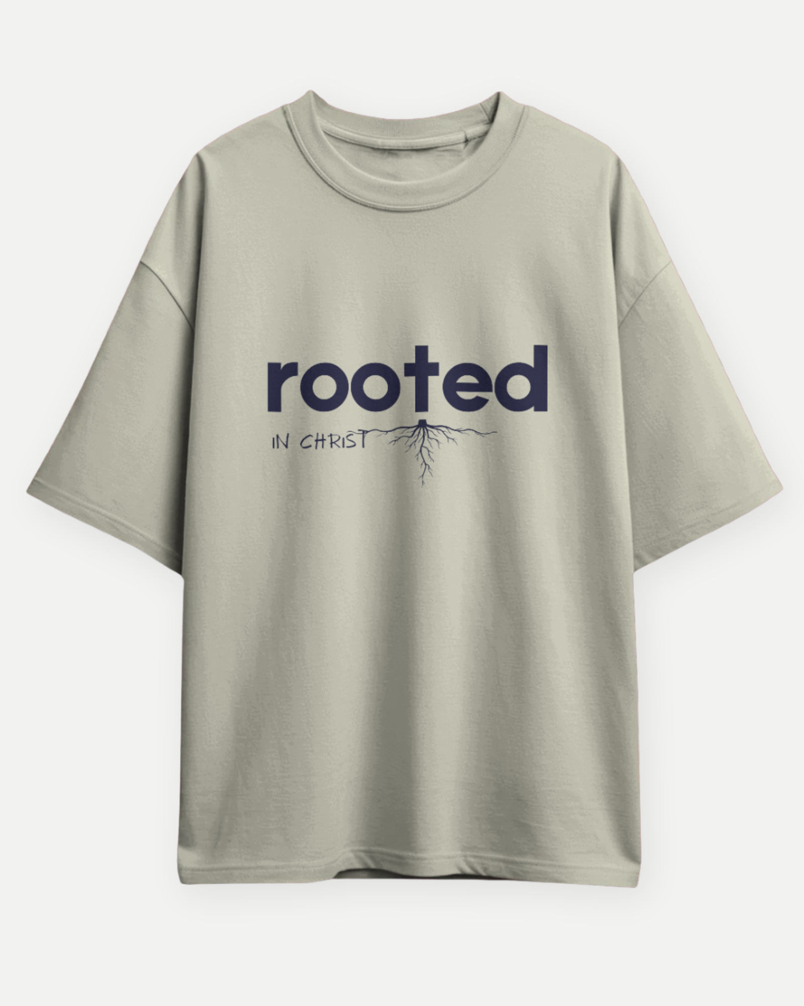Grounded in Grace Rooted in Christ | Premium Oversized T-shirt