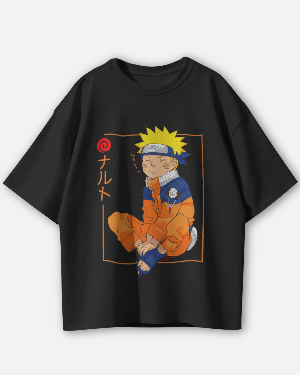 Sleepy Naruto T-Shirt - Premium Oversized Naruto Apparel
