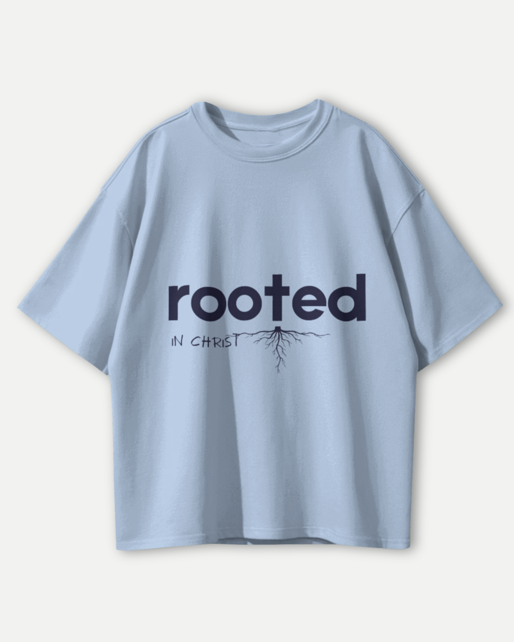 Grounded in Grace Rooted in Christ | Premium Oversized T-shirt