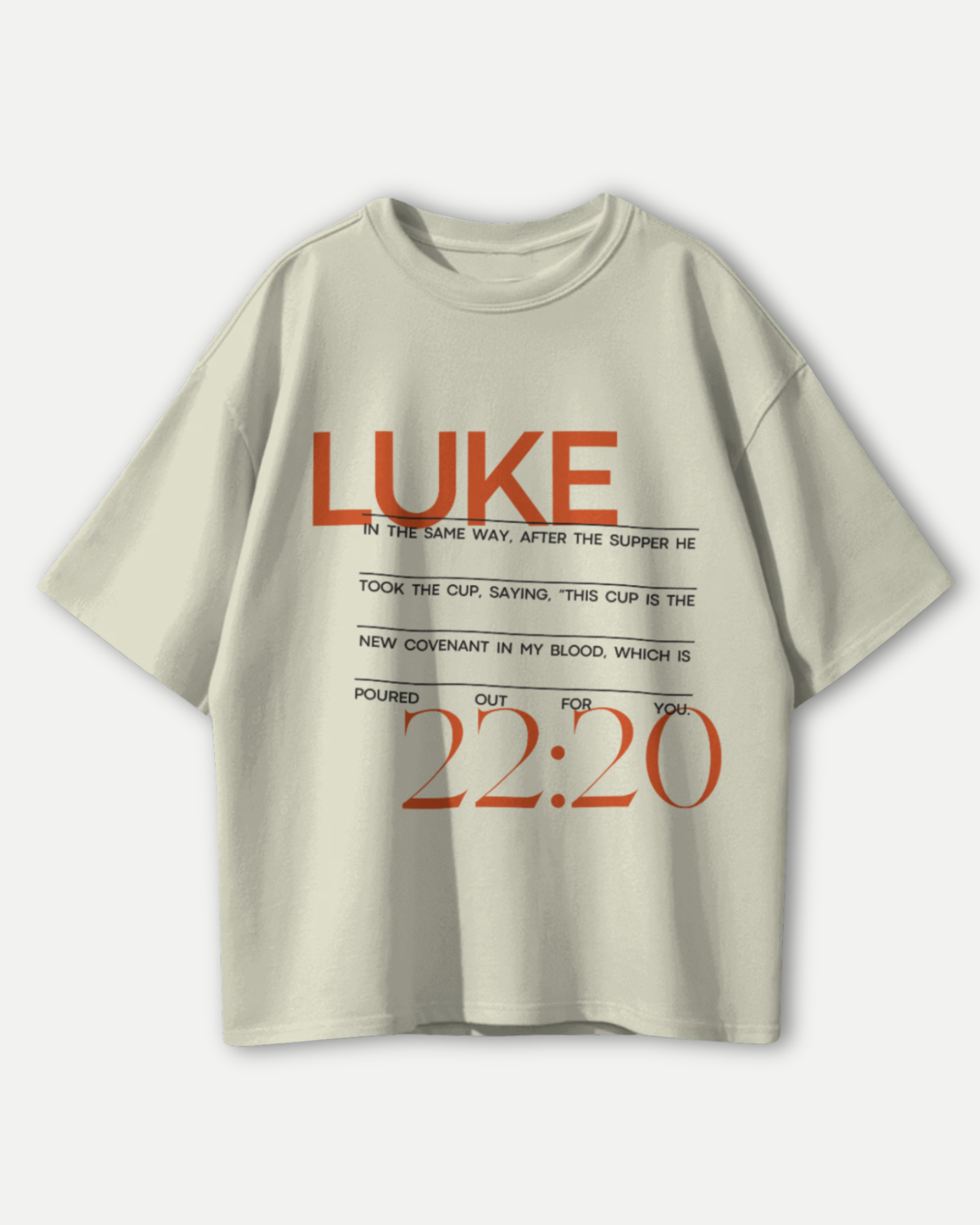 LUKE 22:20 Drop | Premium Oversized T-shirts