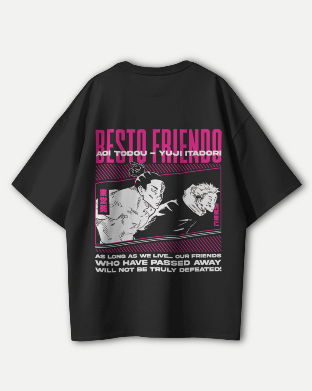 Besto Friendo Jujutsu Kaisen featuring Itadori & Toddu Jujutsu Kaisen Oversized Premium T-shirt