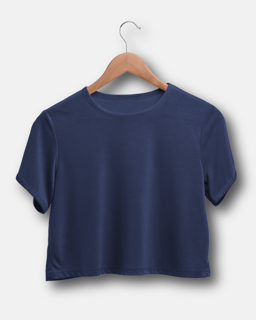 Navy Blue Crop Top