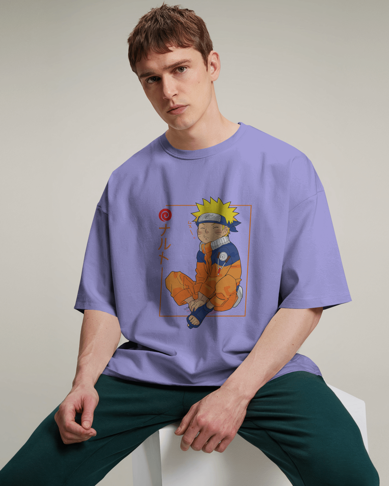 Sleepy Naruto T-Shirt - Premium Oversized Naruto Apparel