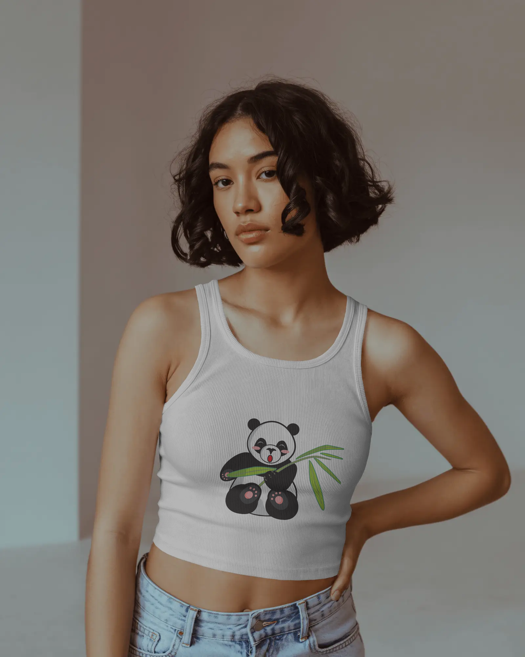Panda Cuteness Overload Crop Tank