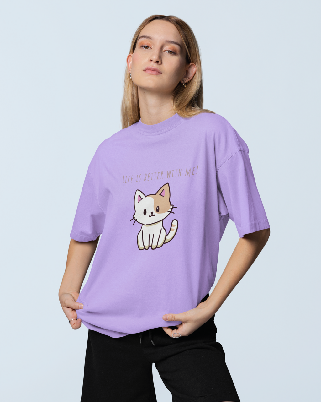 Purrfectly Better Premium Oversized T-shirt
