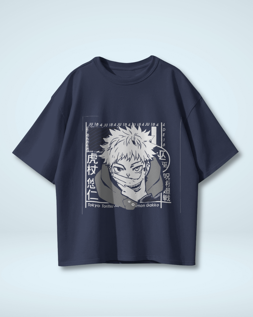 Cursed Energy Itadori Yuji T-Shirt | Premium Oversized Jujutsu Kaisen Tee