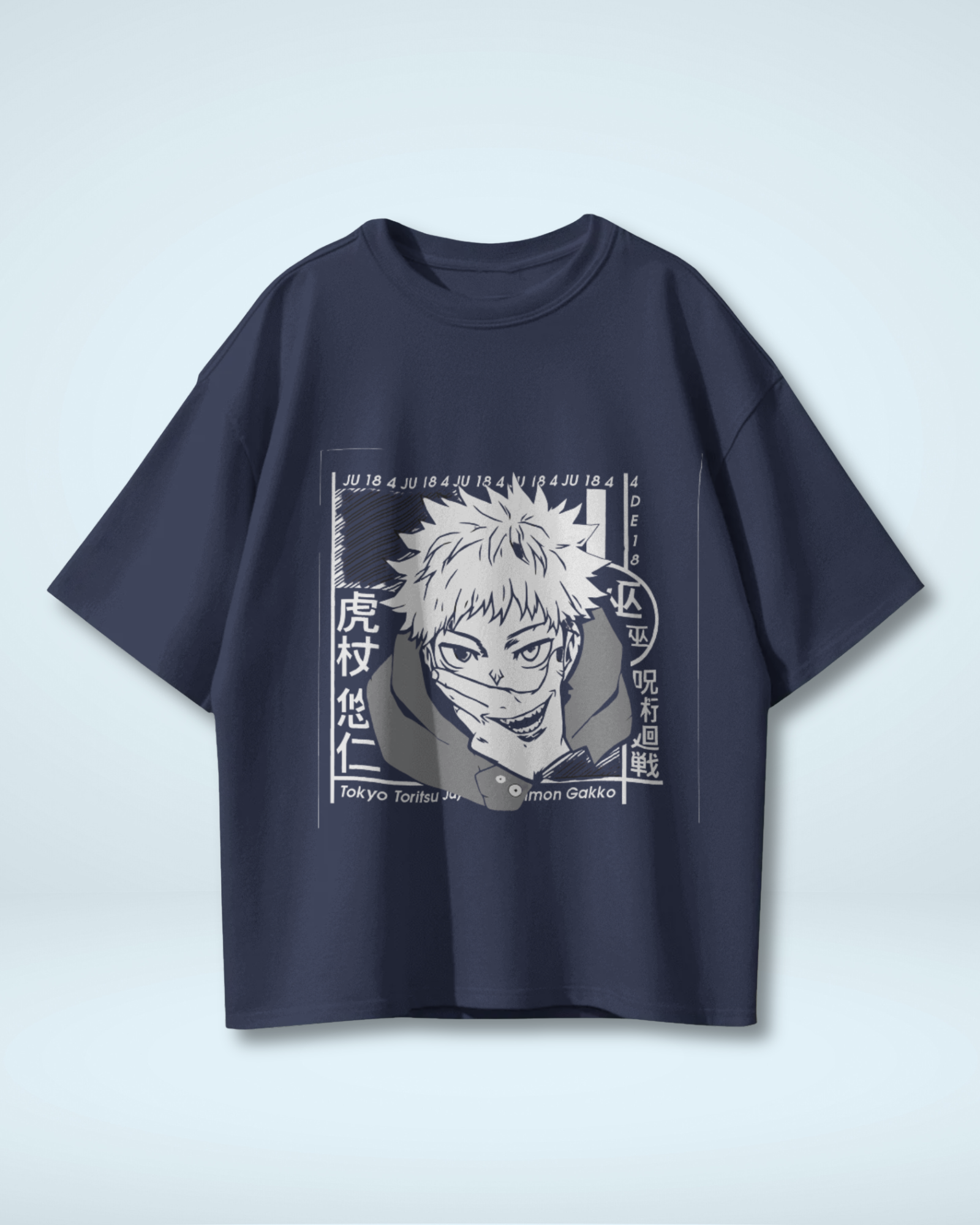 Cursed Energy Itadori Yuji T-Shirt | Premium Oversized Jujutsu Kaisen Tee
