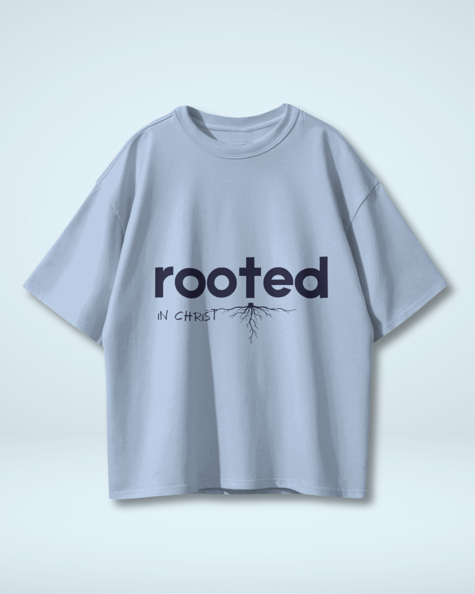 Grounded in Grace Rooted in Christ | Premium Oversized T-shirt