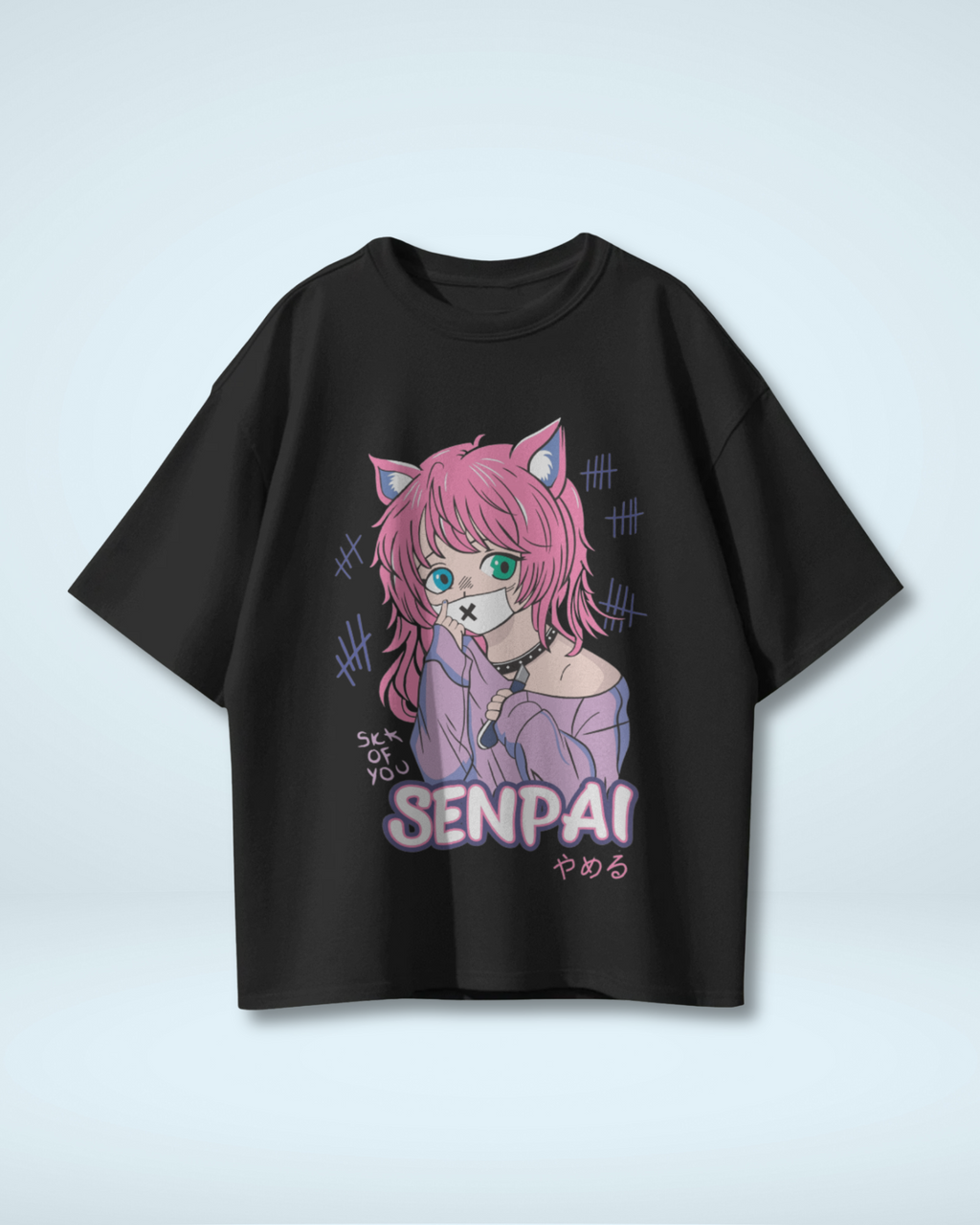Senpai Catgirl Oversized T-shirt