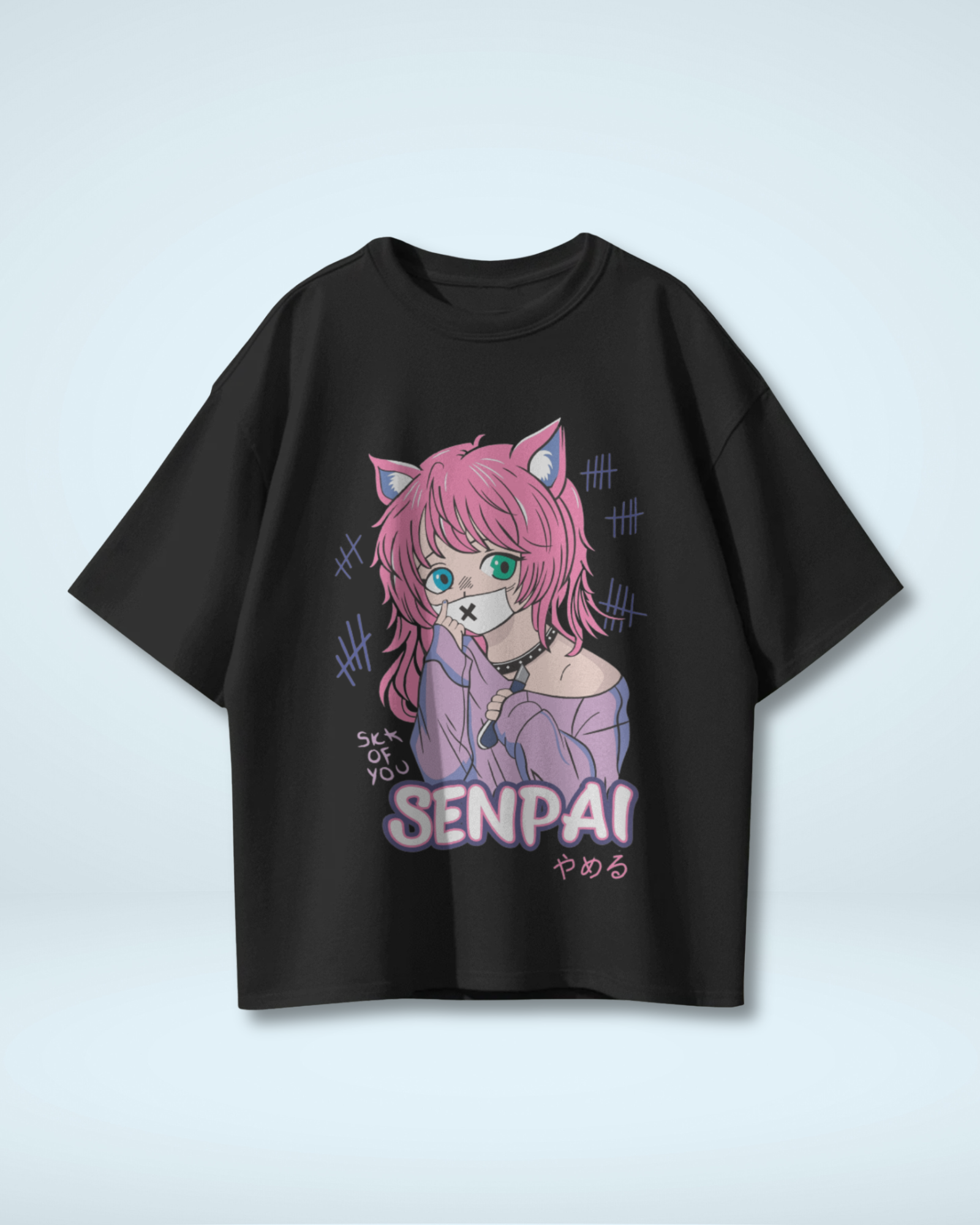 Senpai Catgirl Oversized T-shirt