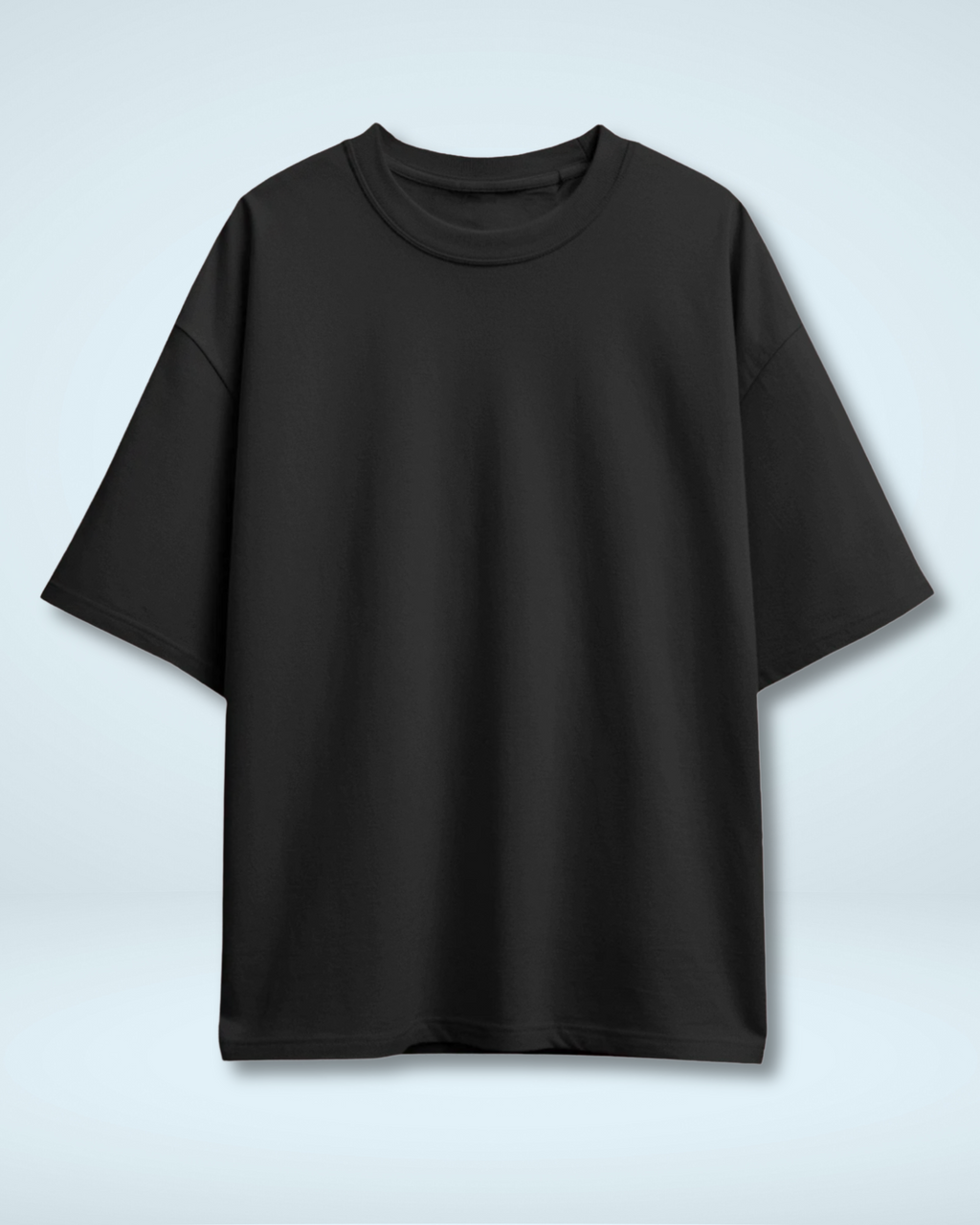 Black Basic Oversized T-shirt