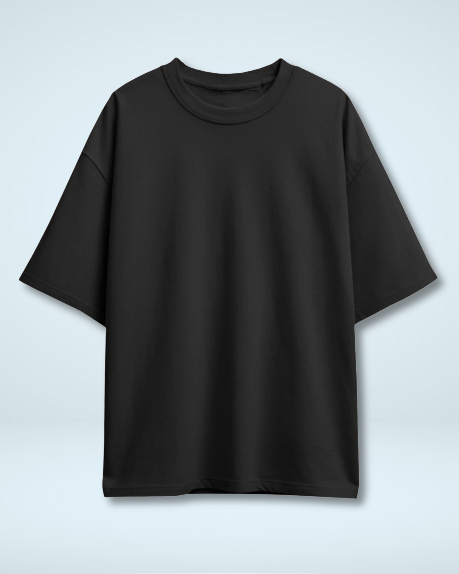 Black Basic Oversized T-shirt