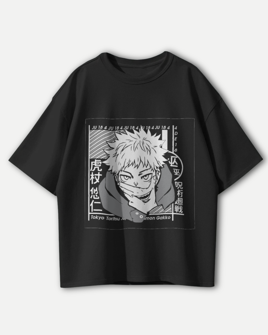 Cursed Energy Itadori Yuji T-Shirt | Premium Oversized Jujutsu Kaisen Tee