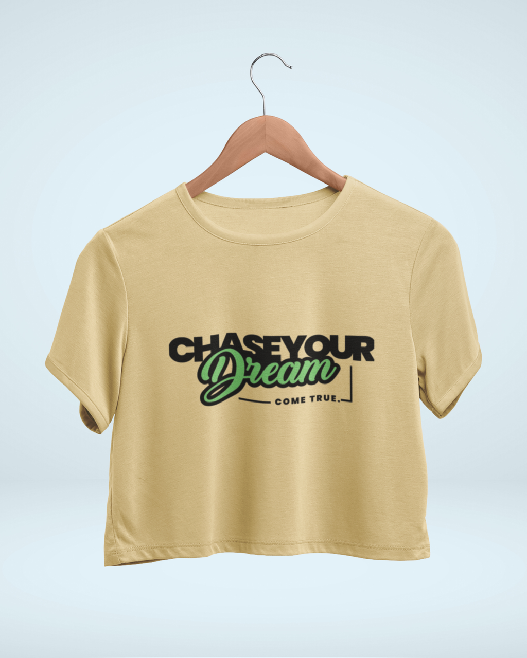 Dream Big Motivational Graphic Crop Top