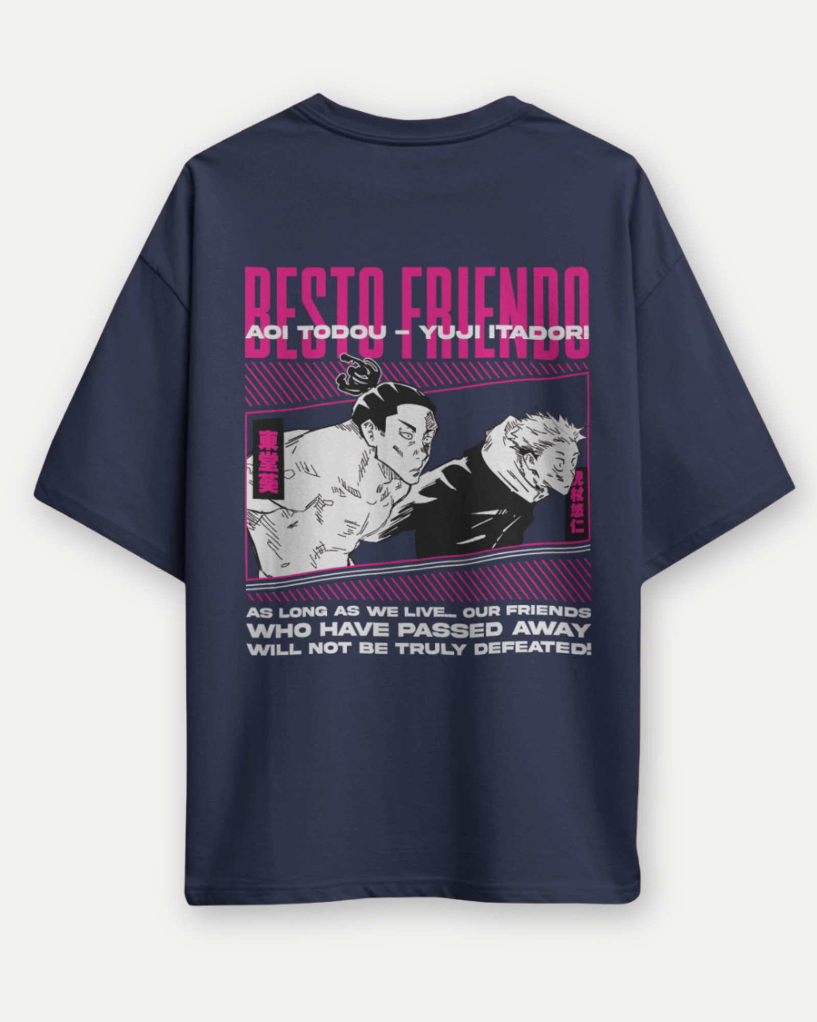 Besto Friendo Jujutsu Kaisen featuring Itadori & Toddu Jujutsu Kaisen Oversized Premium T-shirt