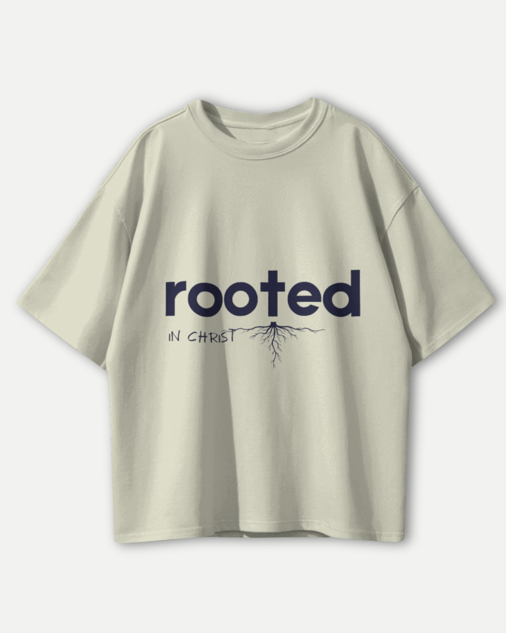 Grounded in Grace Rooted in Christ | Premium Oversized T-shirt