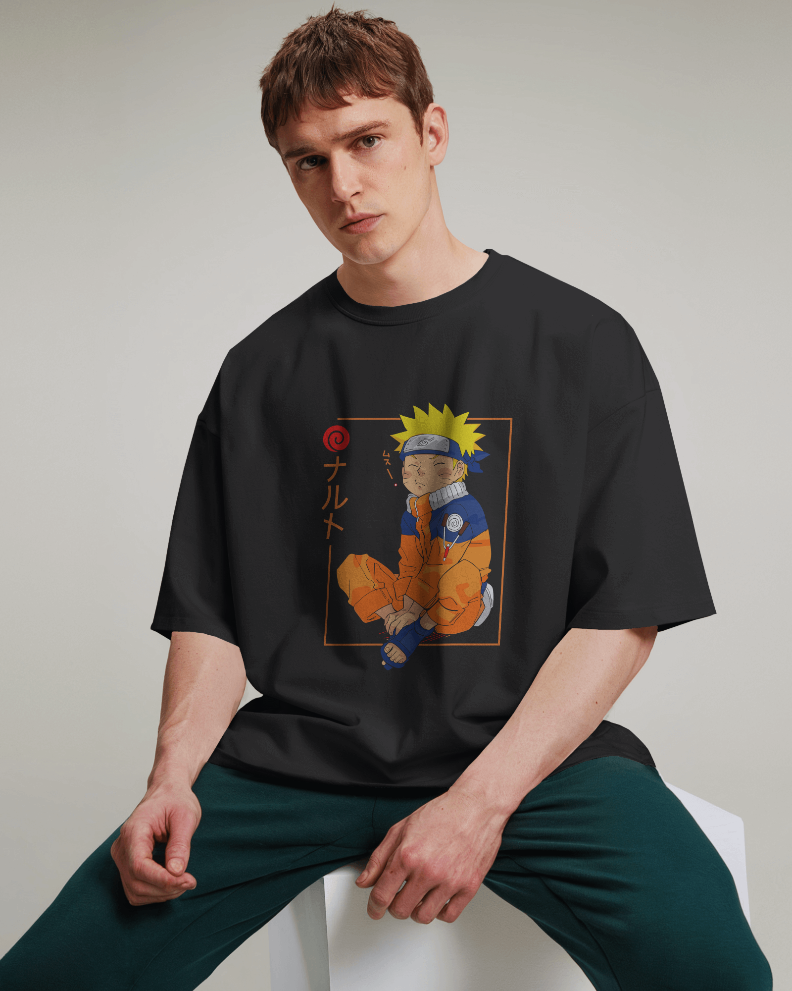 Sleepy Naruto T-Shirt - Premium Oversized Naruto Apparel