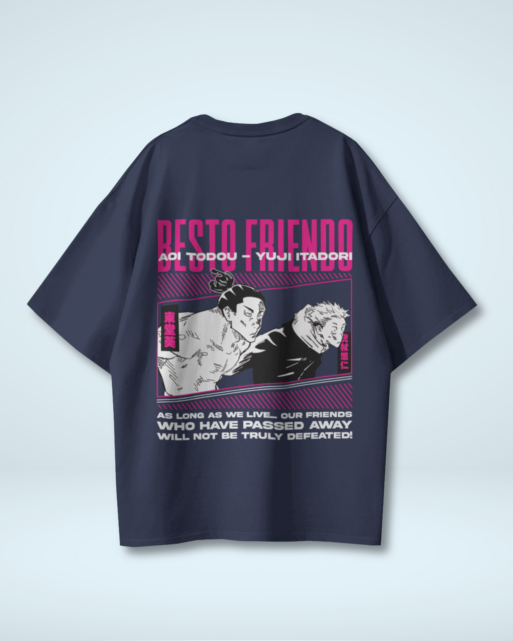 Besto Friendo Jujutsu Kaisen featuring Itadori & Toddu Jujutsu Kaisen Oversized Premium T-shirt