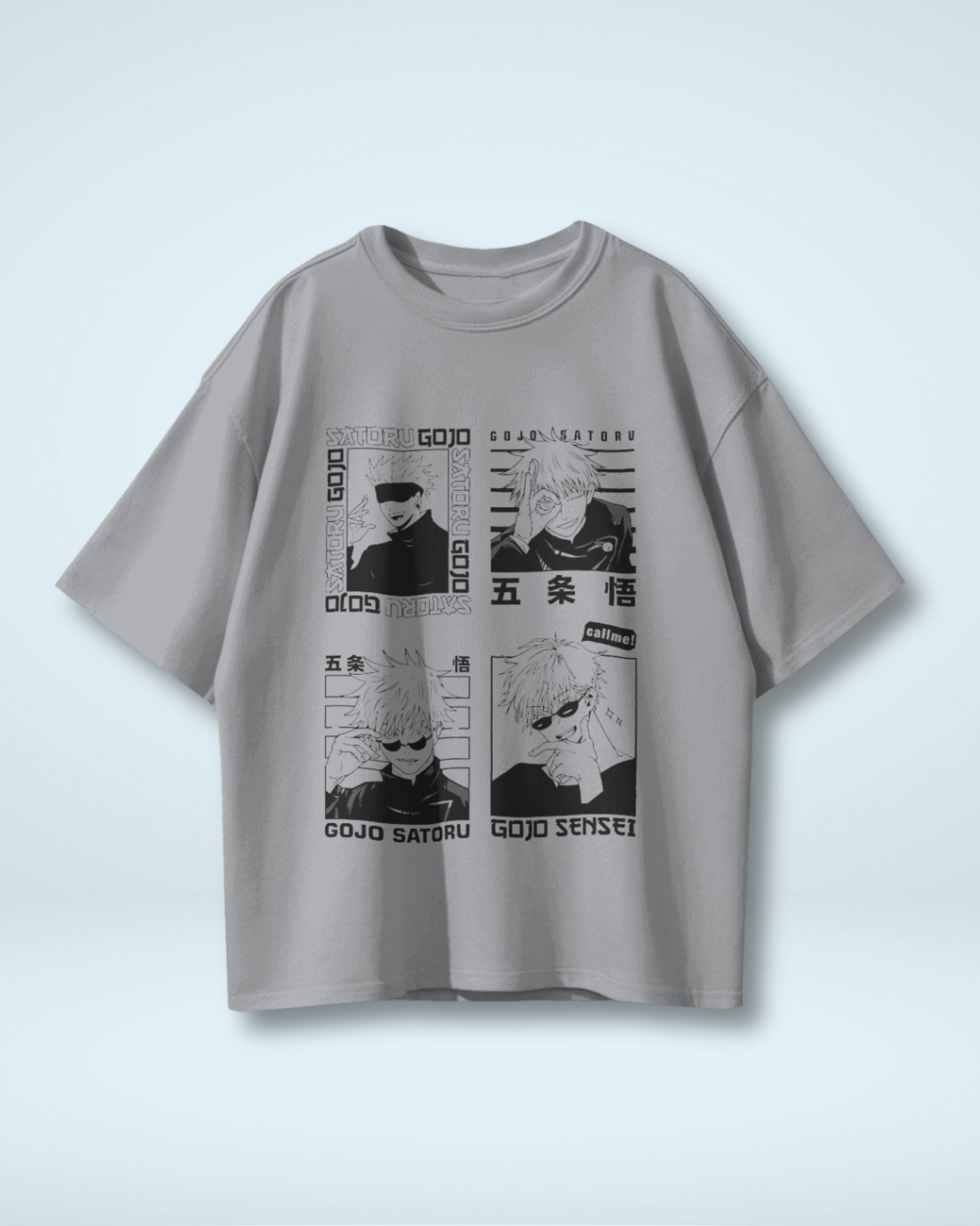 Gojo Satoru T-Shirt | Jujutsu Kaisen Premium Oversized T-shirt