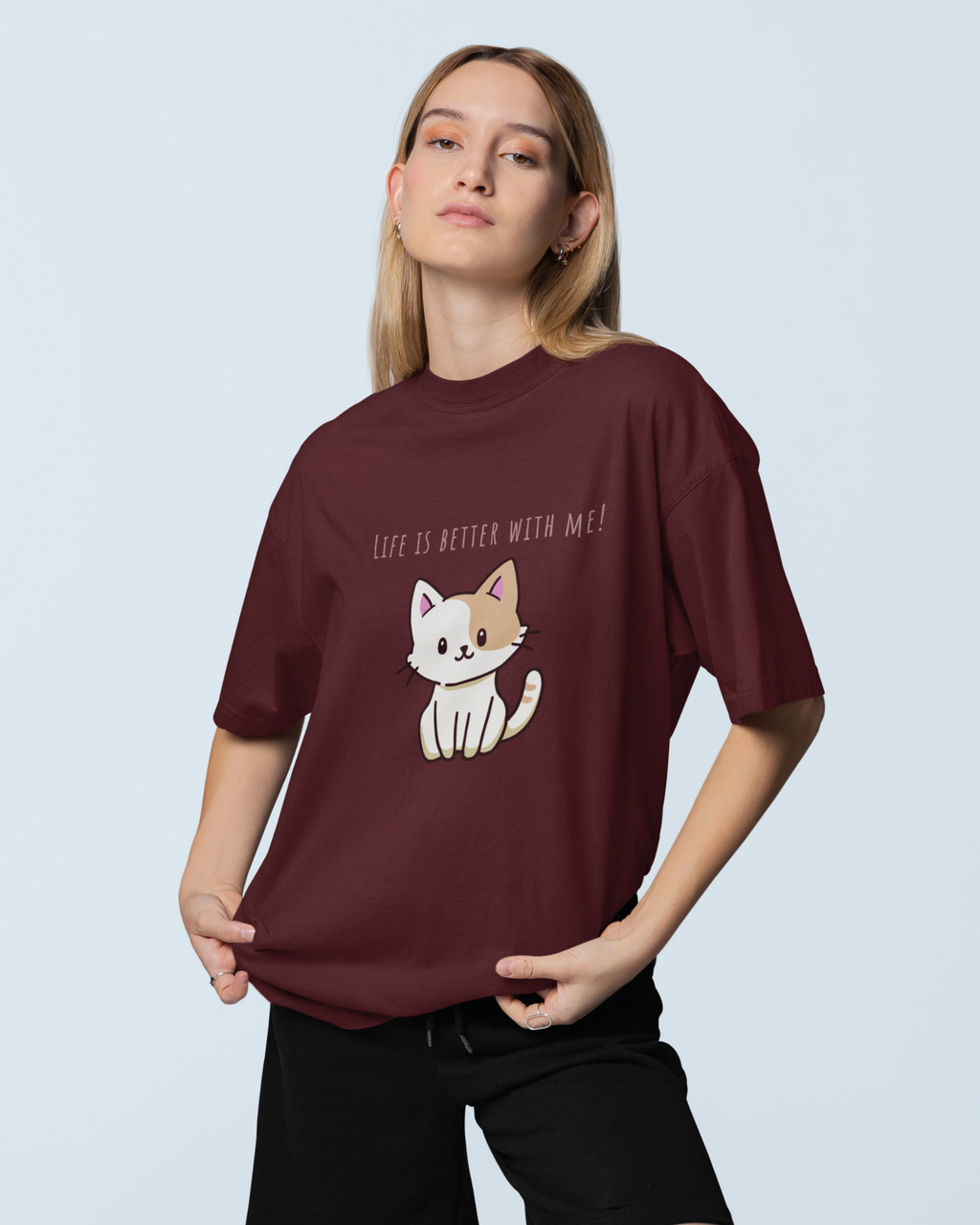 Purrfectly Better Premium Oversized T-shirt