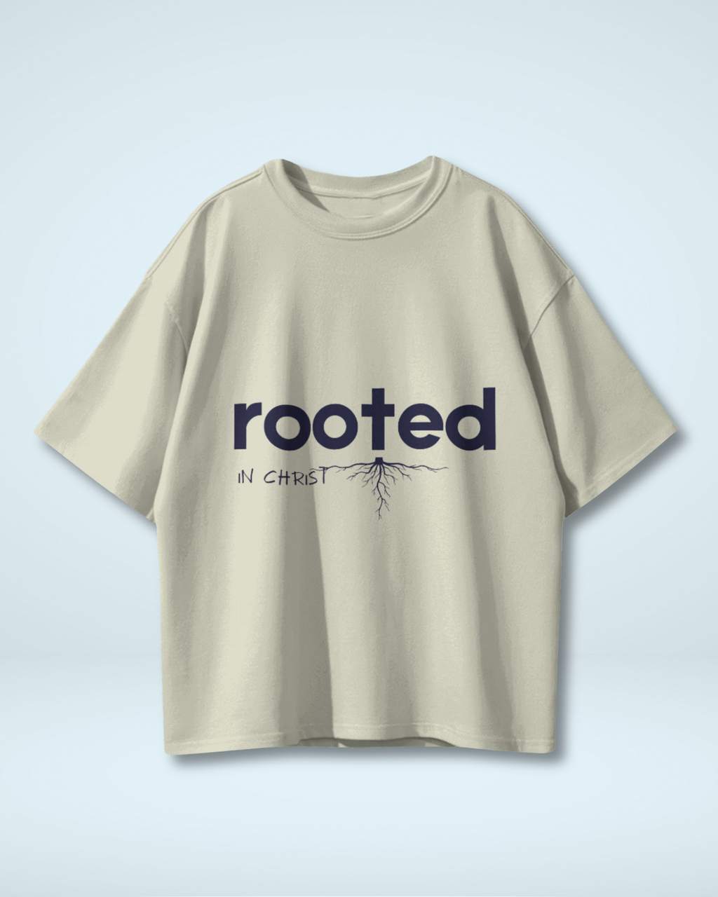 Grounded in Grace Rooted in Christ | Premium Oversized T-shirt