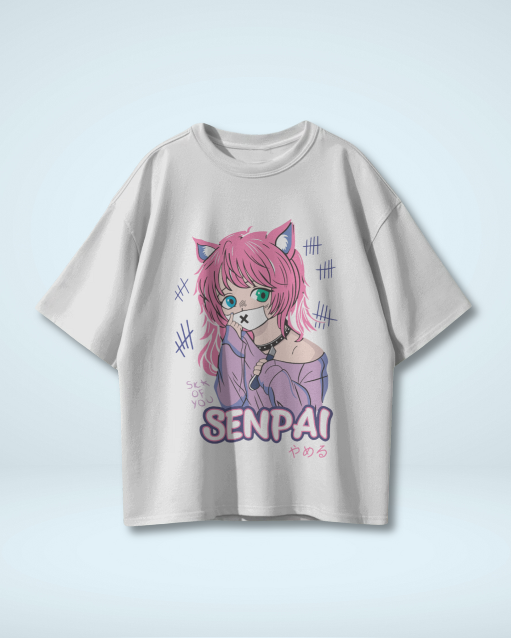 Senpai Catgirl Oversized T-shirt