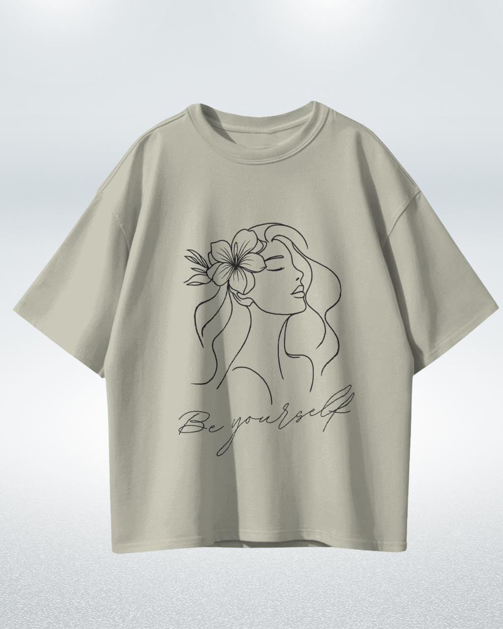 Floral Muse Be Yourself Oversized T-shirt - Premium Comfort and Style - Dorcus Wear