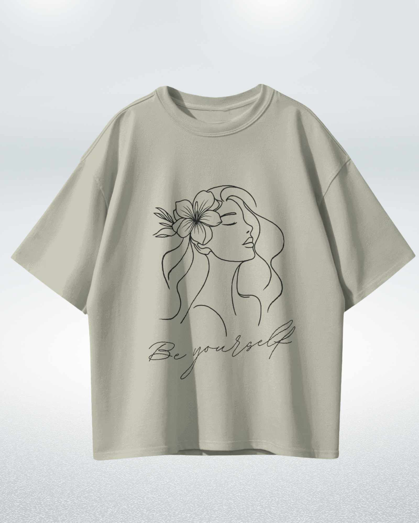 Floral Muse Be Yourself Oversized T-shirt - Premium Comfort and Style - Dorcus Wear