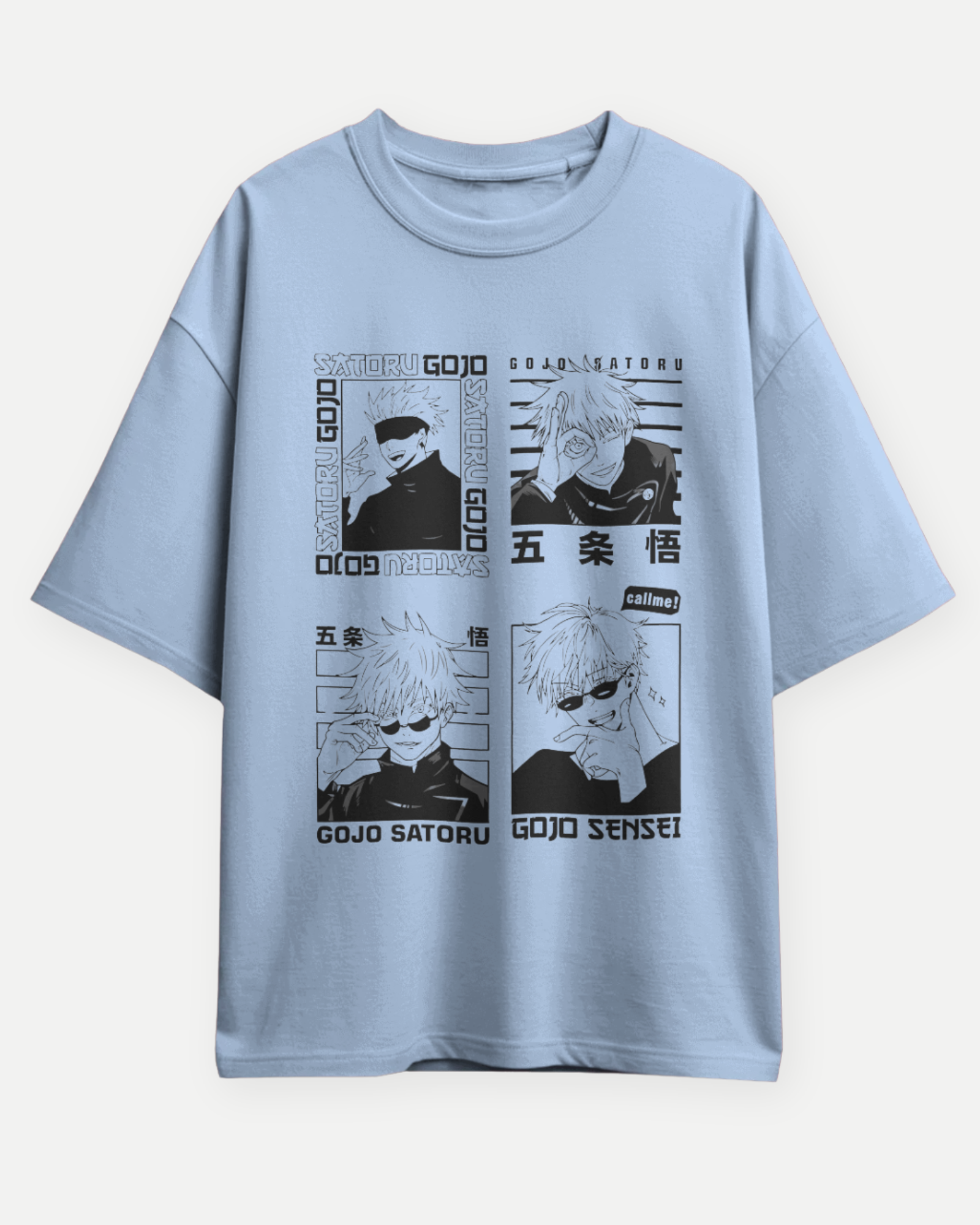 Gojo Satoru T-Shirt | Jujutsu Kaisen Premium Oversized T-shirt
