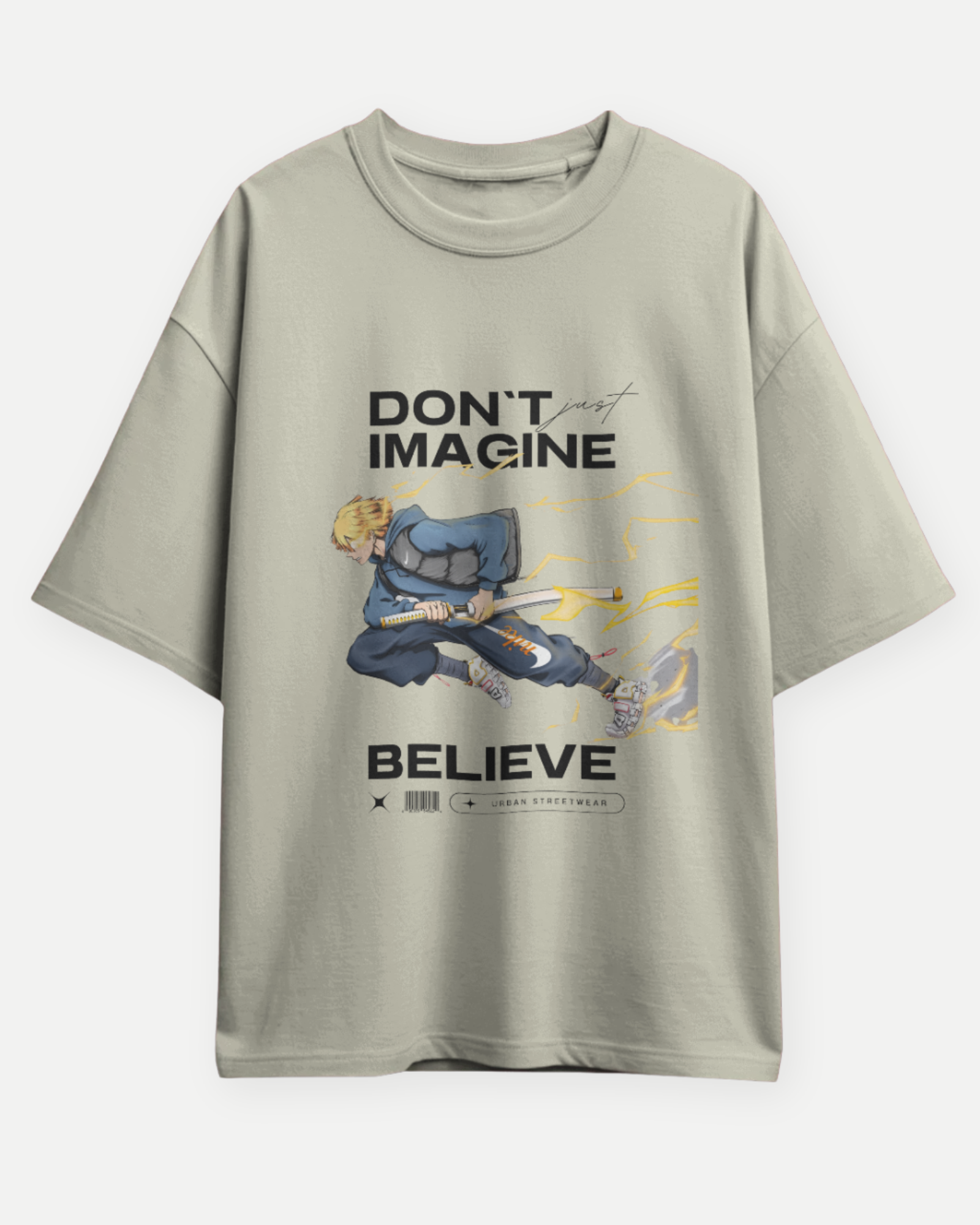 Believe in Thunder Zenitsu Premium Oversized