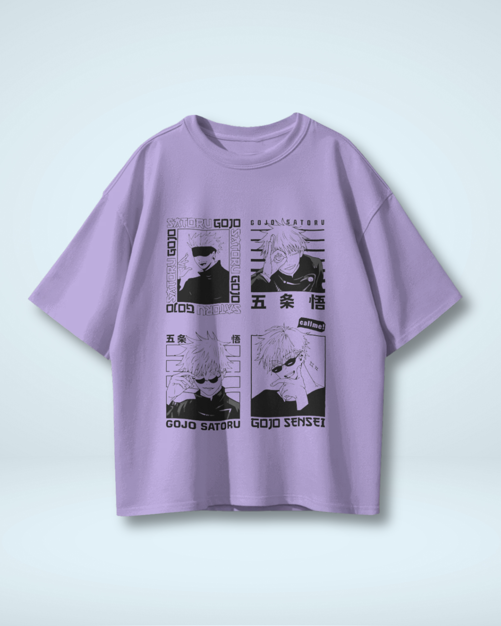 Gojo Satoru T-Shirt | Jujutsu Kaisen Premium Oversized T-shirt