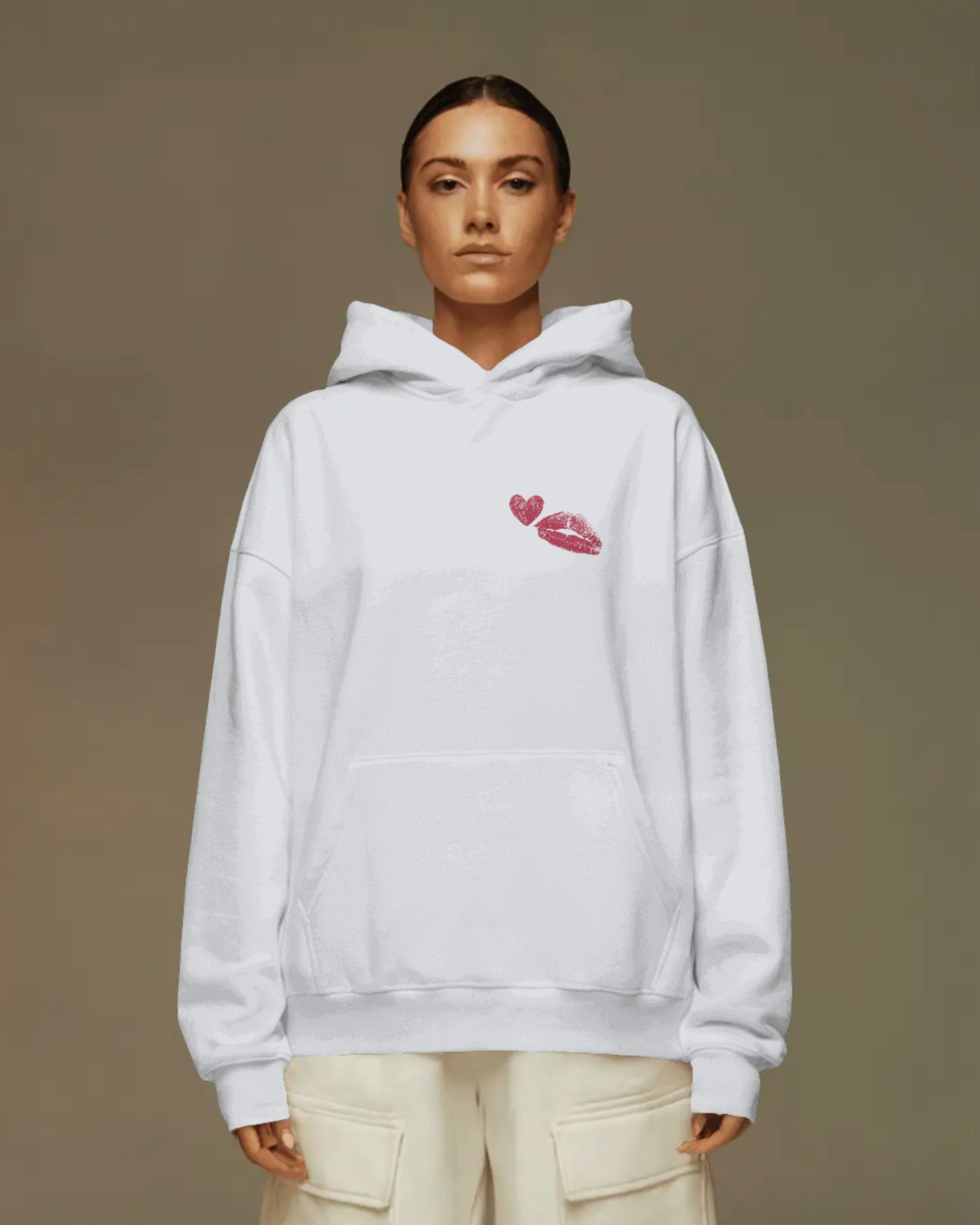 Love Patch Loose Fit Hoodie