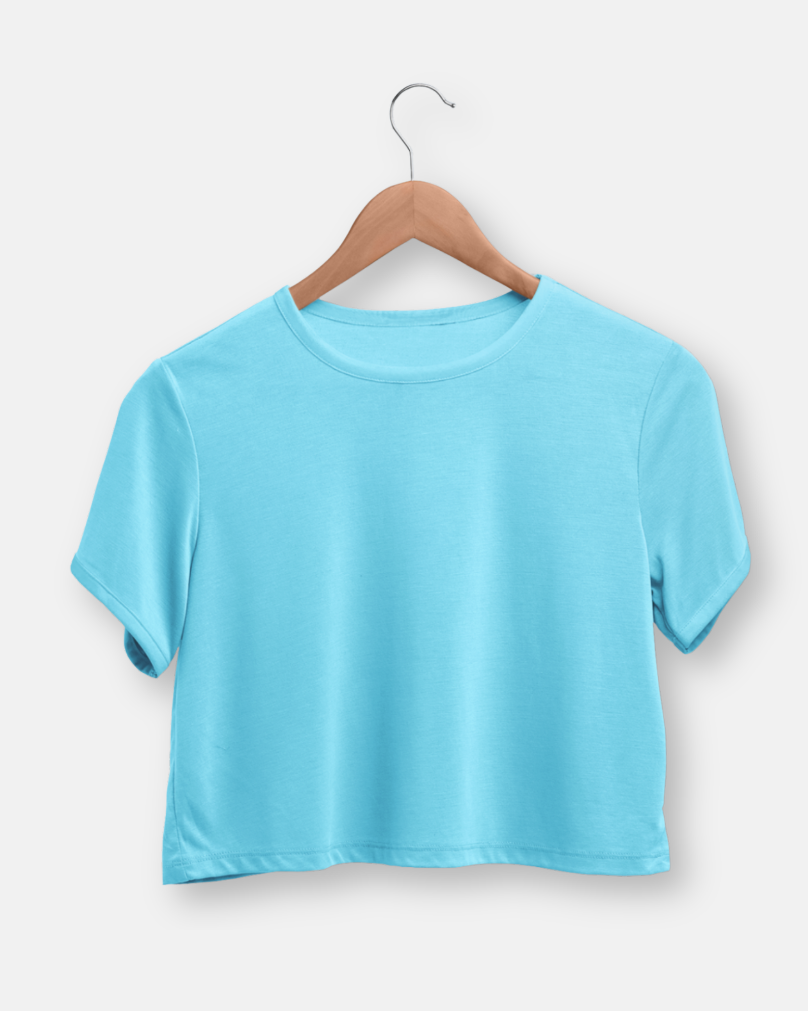 Sky Blue Crop Top