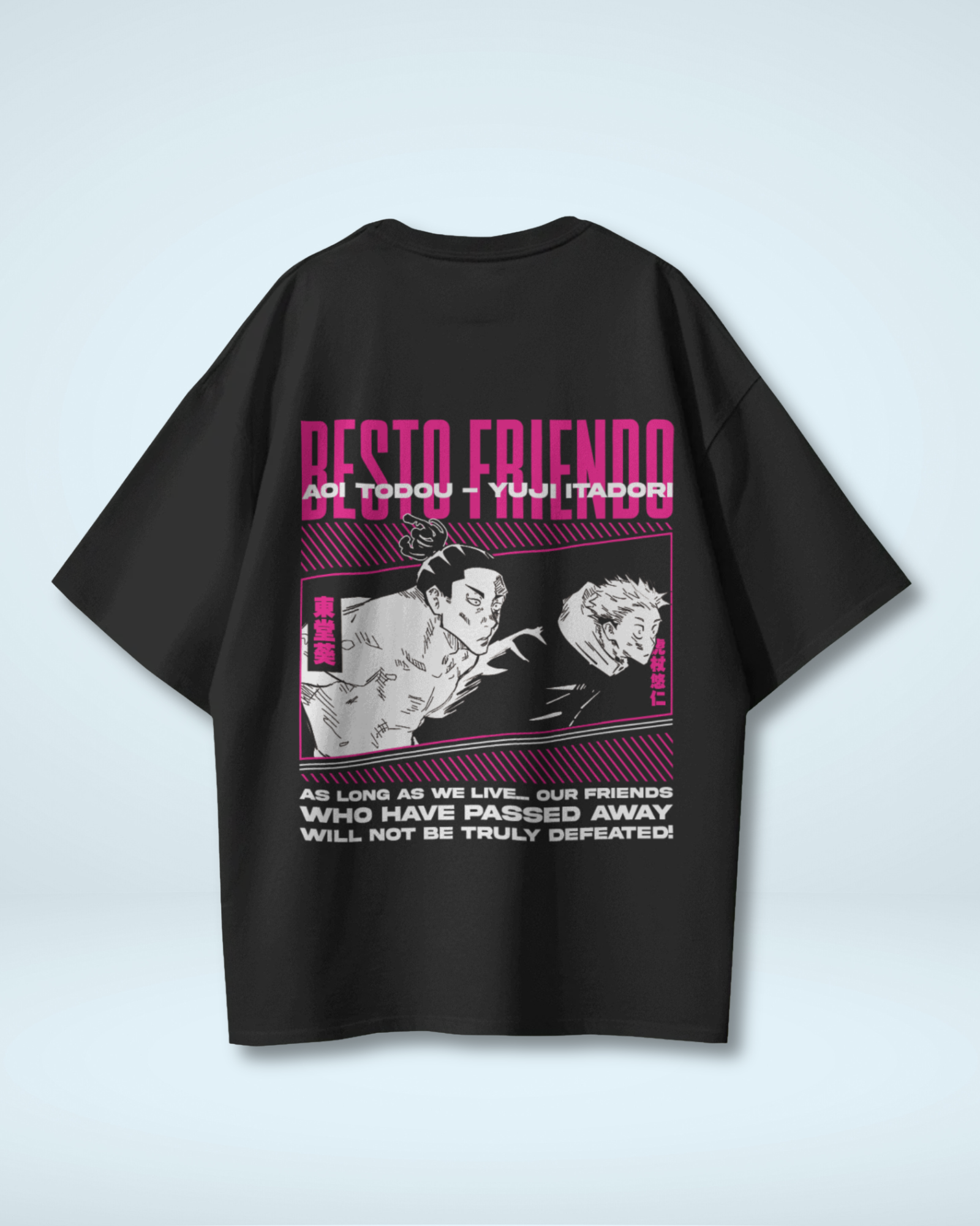 Besto Friendo Jujutsu Kaisen featuring Itadori & Toddu Jujutsu Kaisen Oversized Premium T-shirt