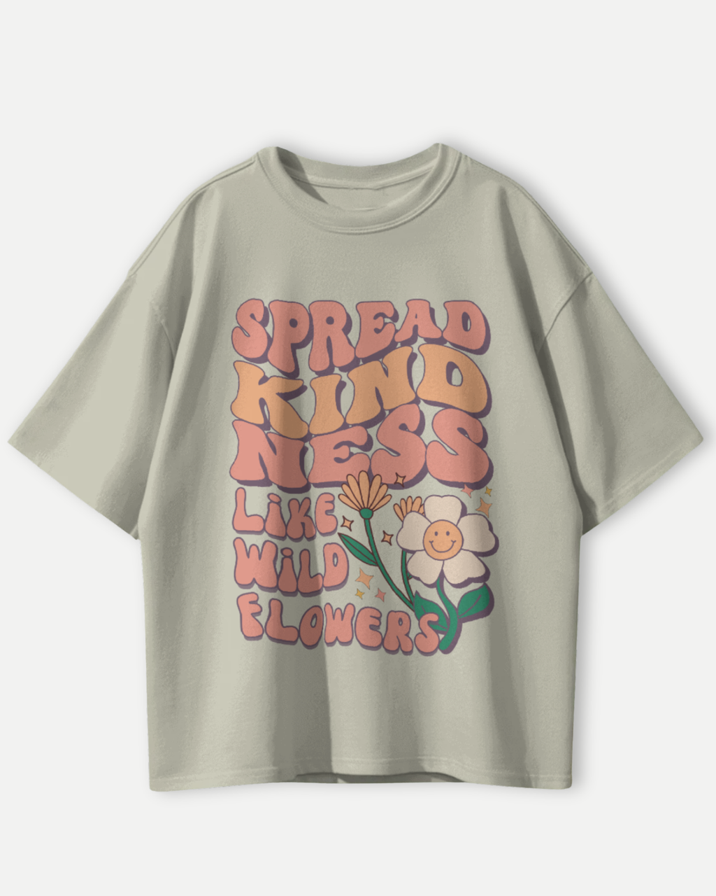 Wildflower Kindness Premium Oversized T-shirt