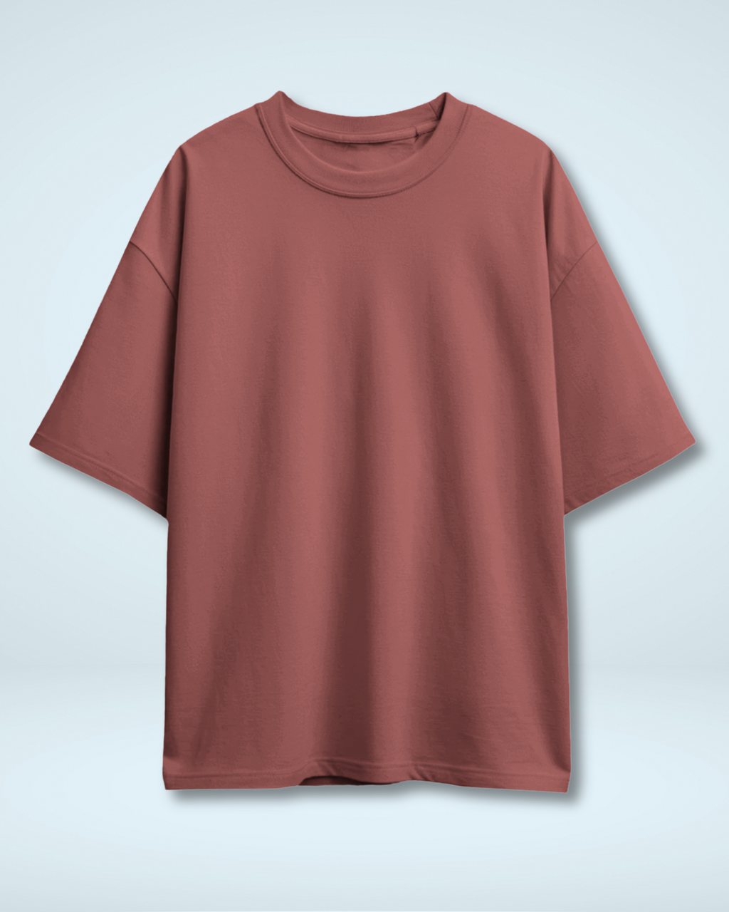 Coral Basic Oversized T-shirt