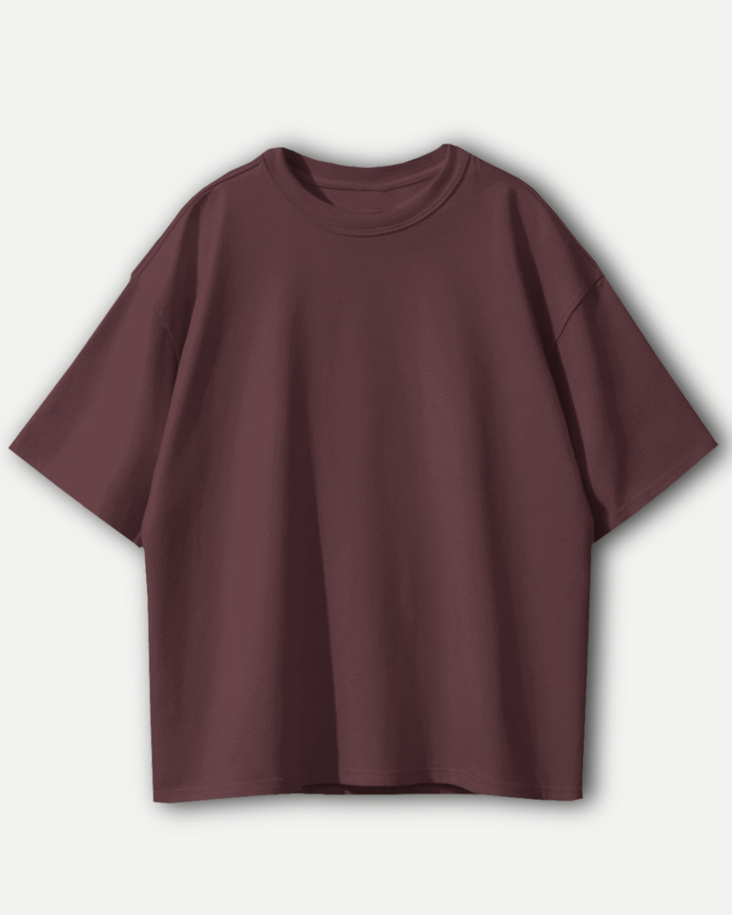 Maroon Basic Oversized T-Shirt