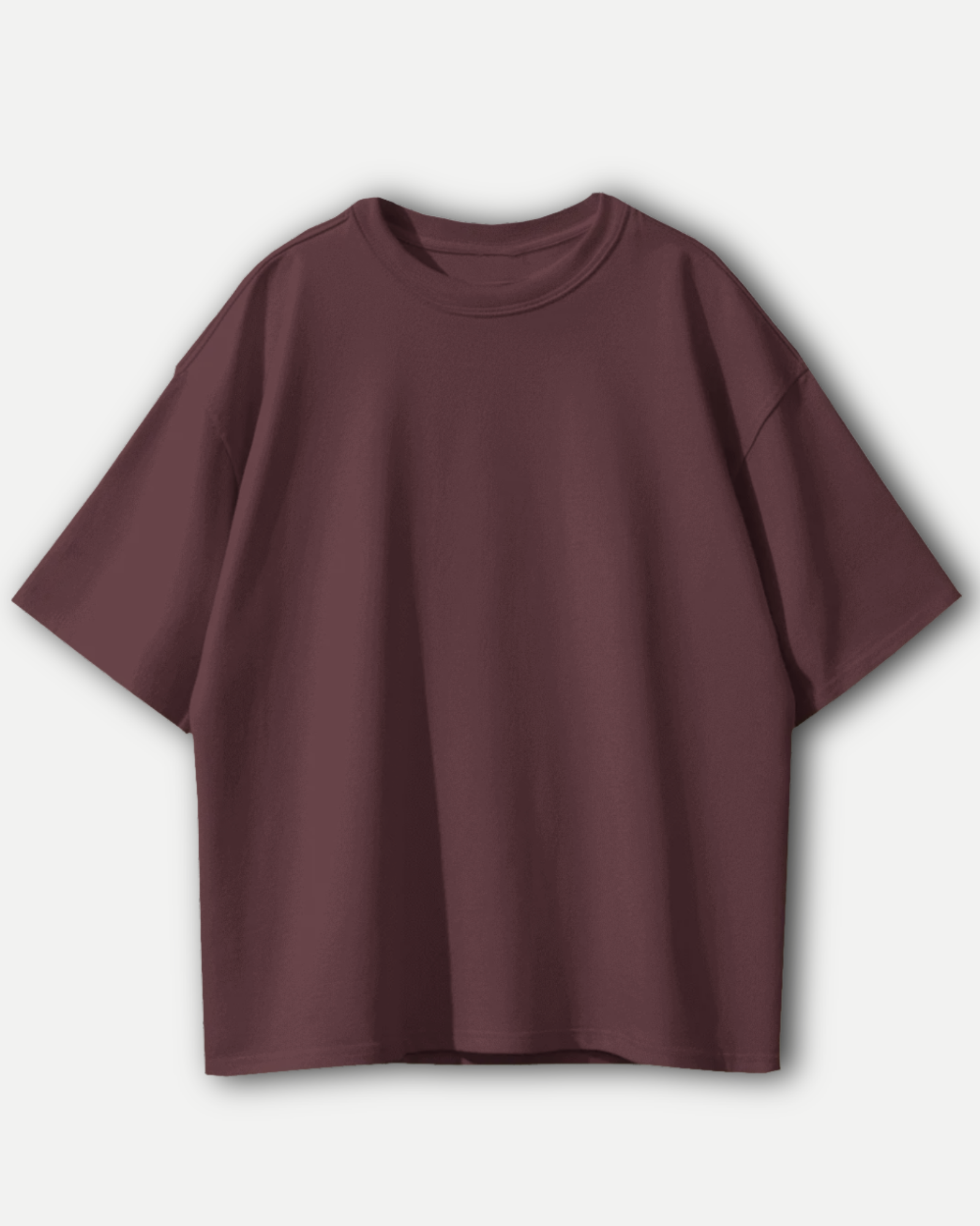 Maroon Basic Oversized T-Shirt