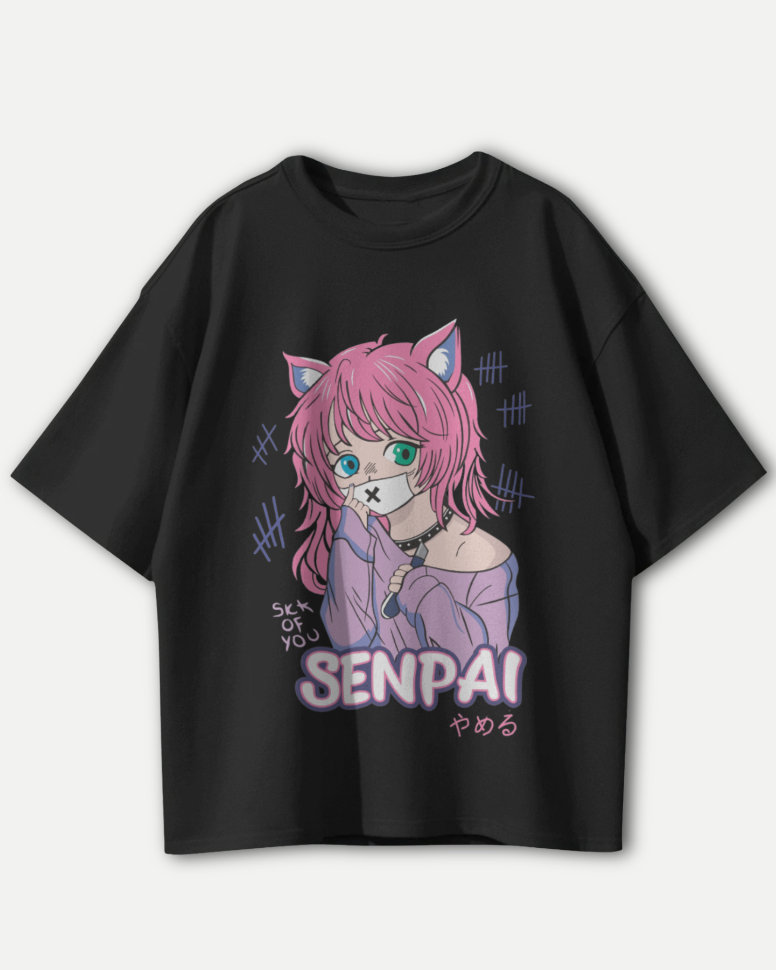 Senpai Catgirl Oversized T-shirt