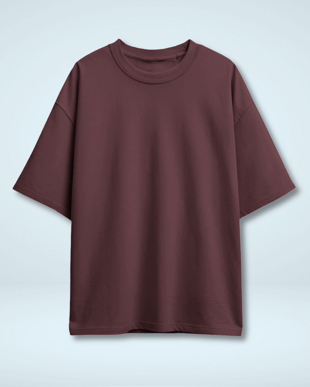 Maroon Basic Oversized T-Shirt