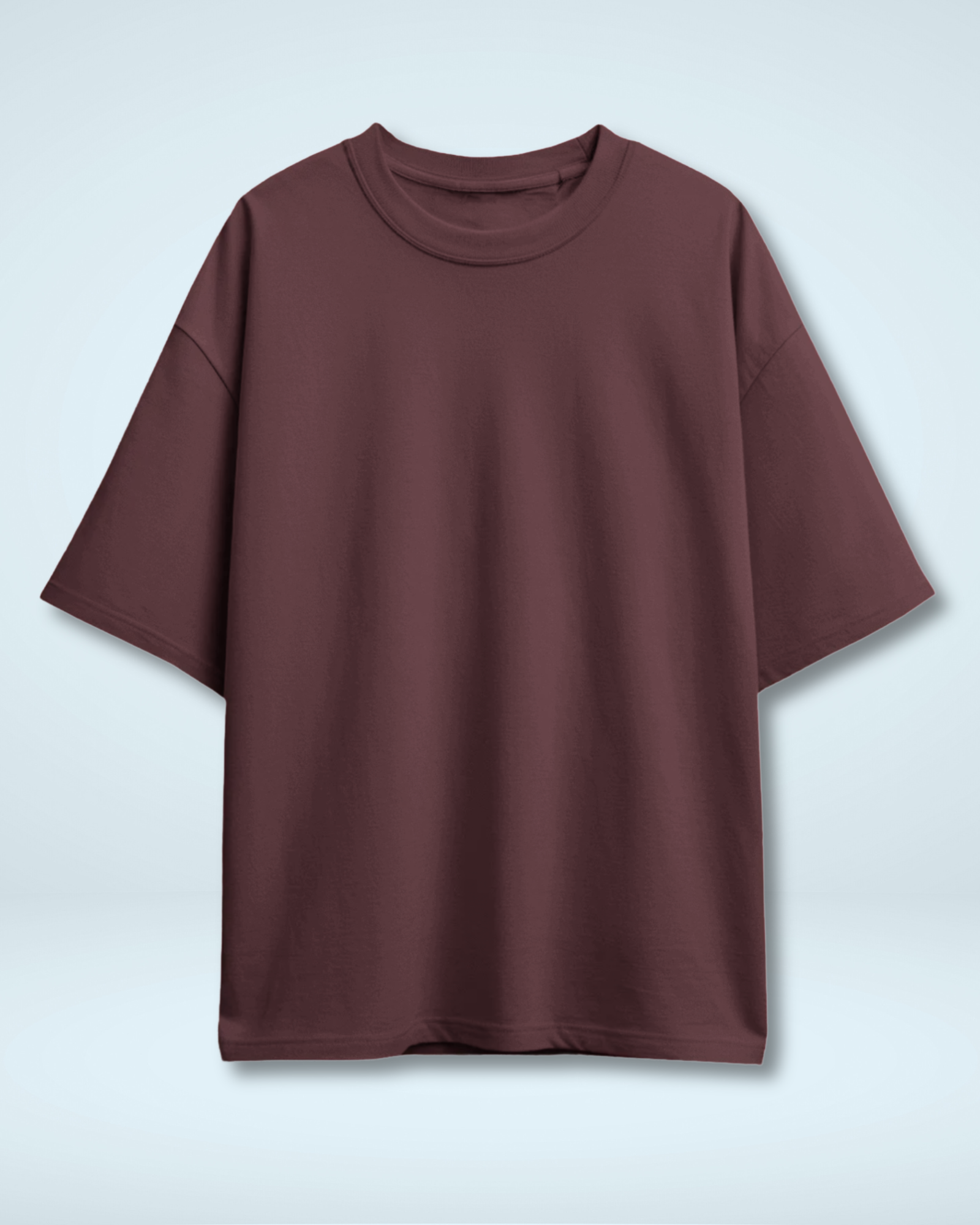Maroon Basic Oversized T-Shirt