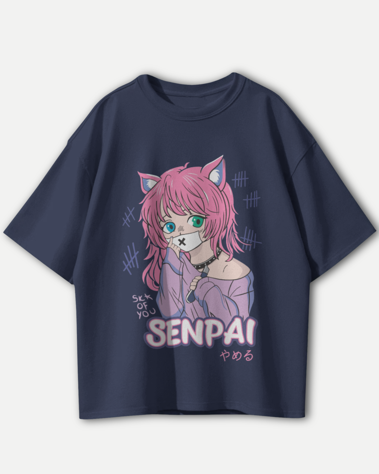 Senpai Catgirl Oversized T-shirt