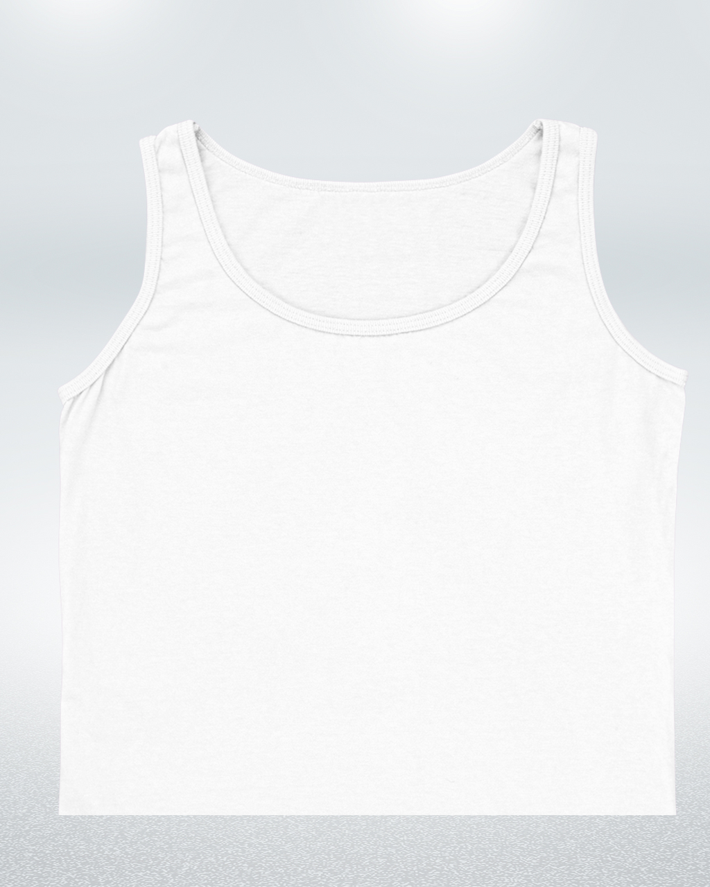 White Crop Tank Top