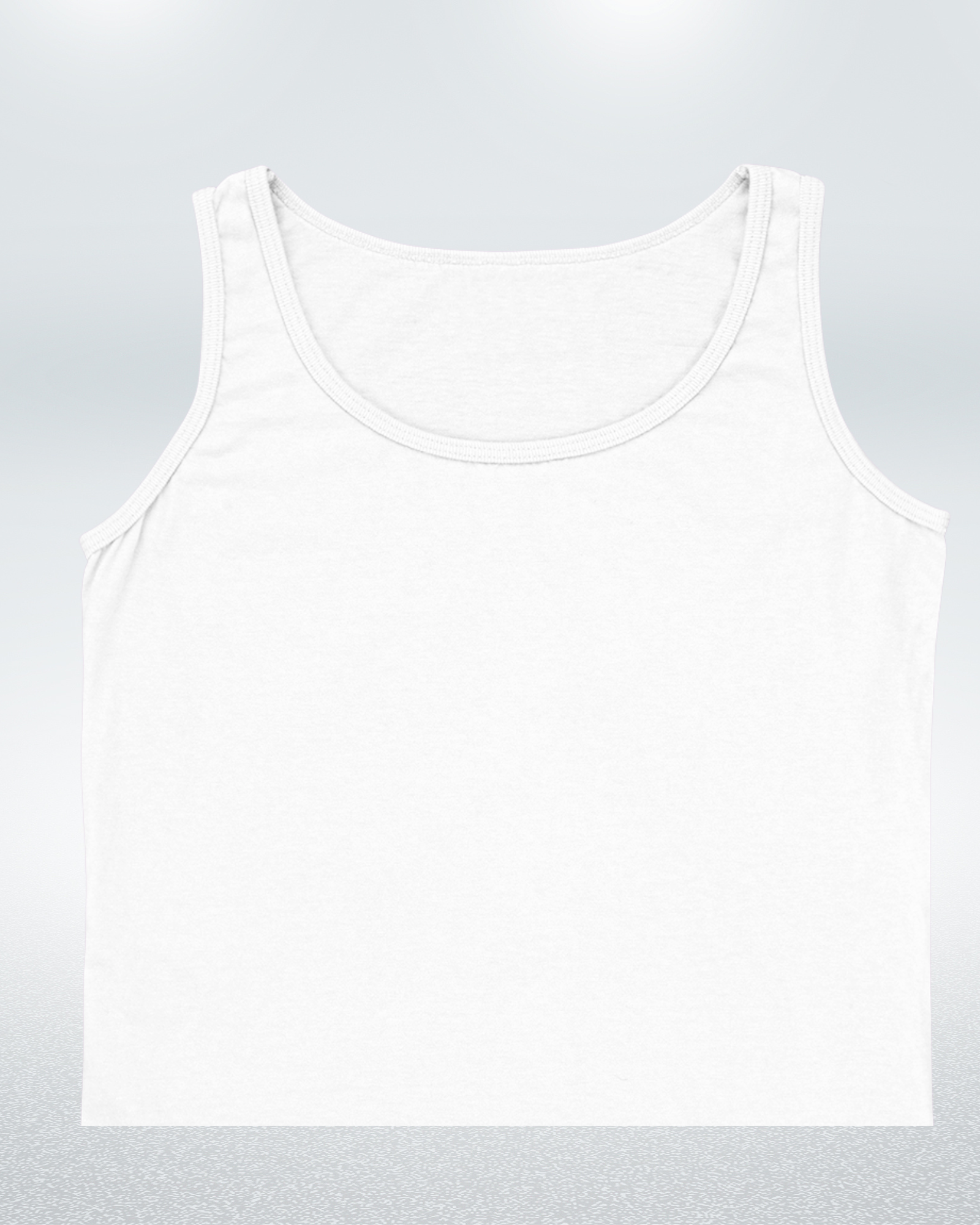 White Crop Tank Top
