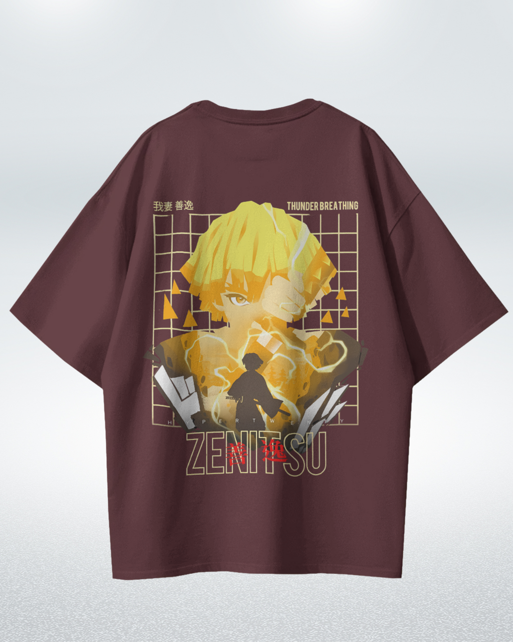 Zenitsu Demon Slayer Premium Oversized T-shirt