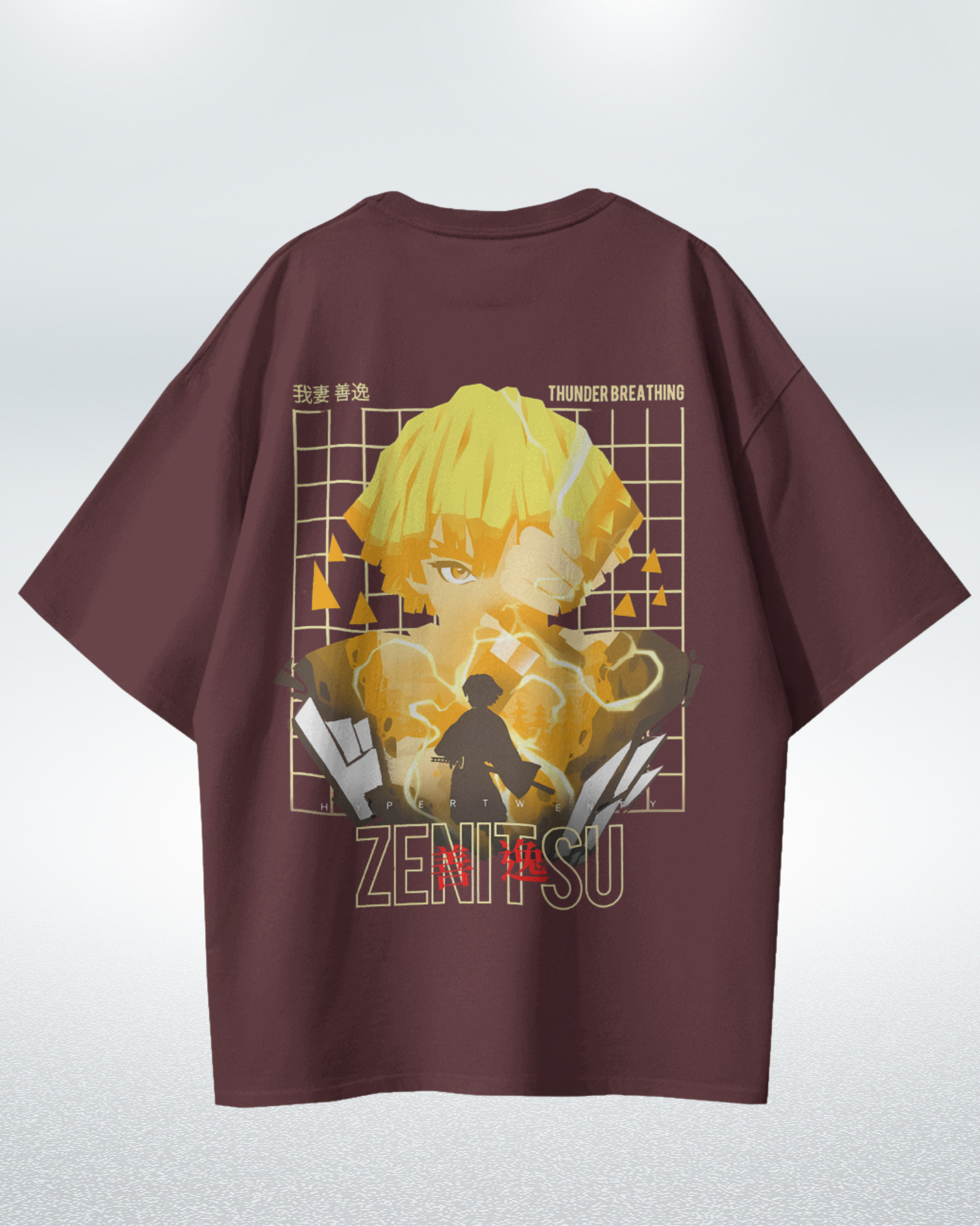Zenitsu Demon Slayer Premium Oversized T-shirt