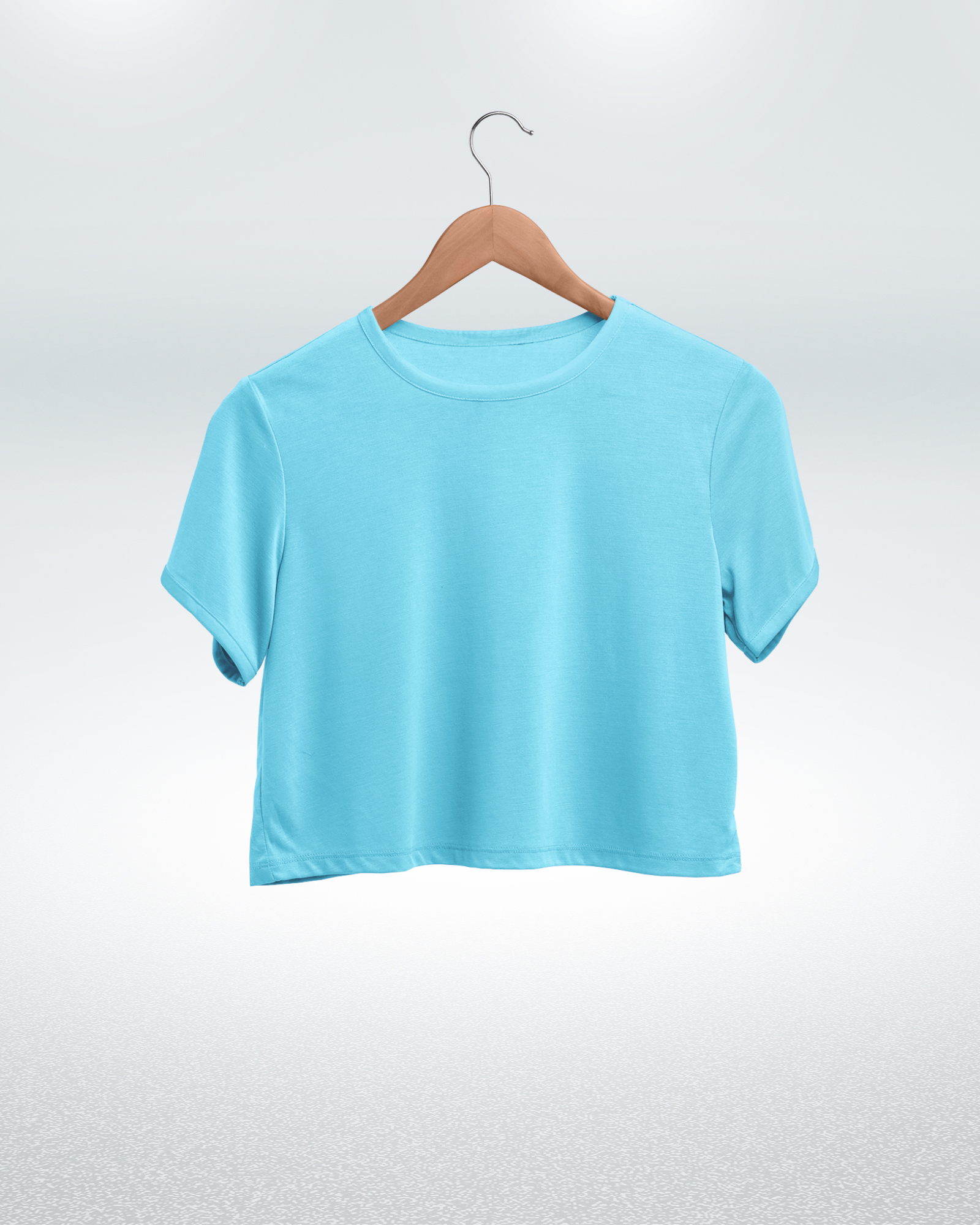 Sky Blue Crop Top