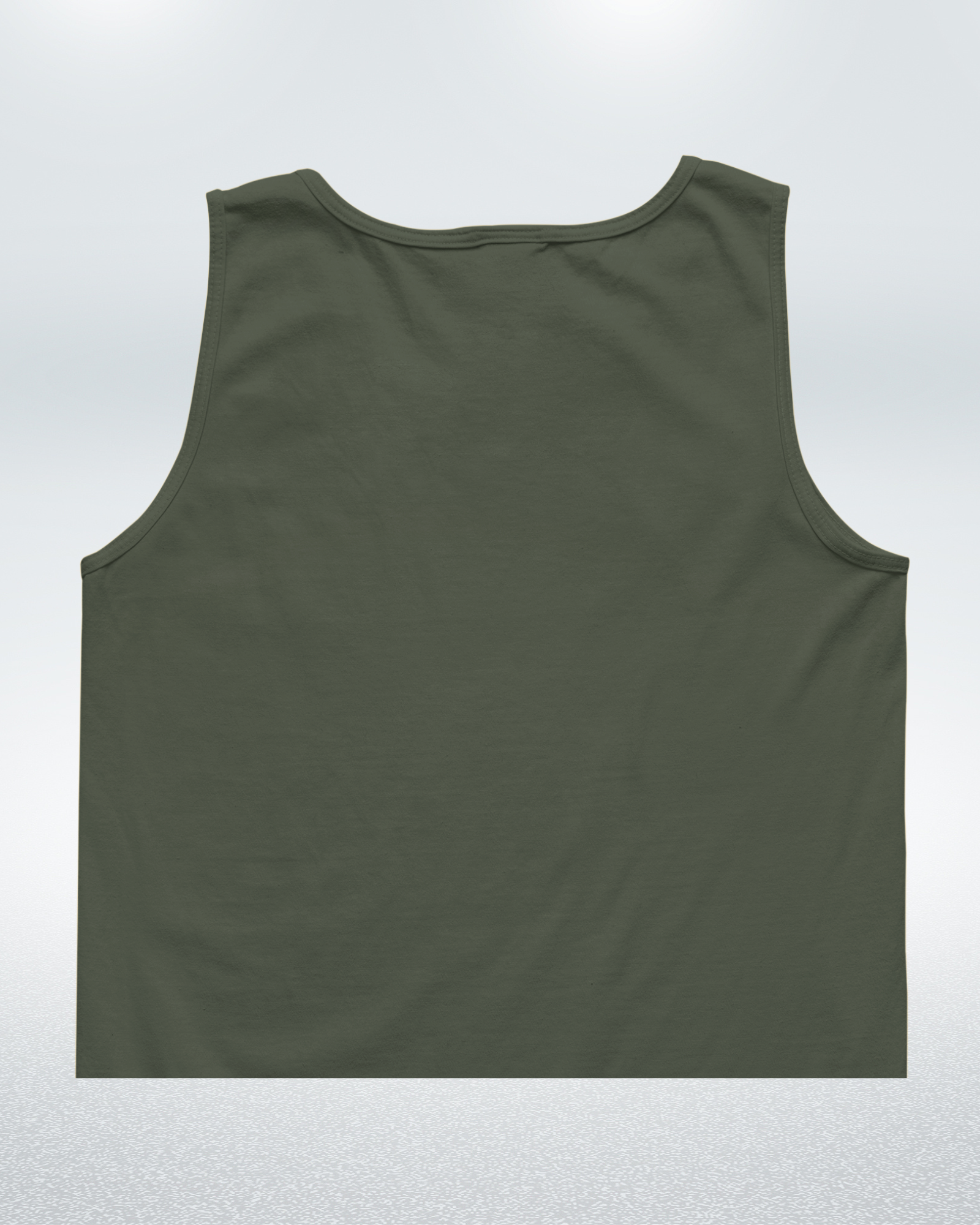 Olive Green Crop Tank Top