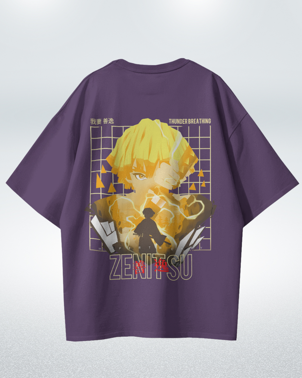 Zenitsu Demon Slayer Premium Oversized T-shirt